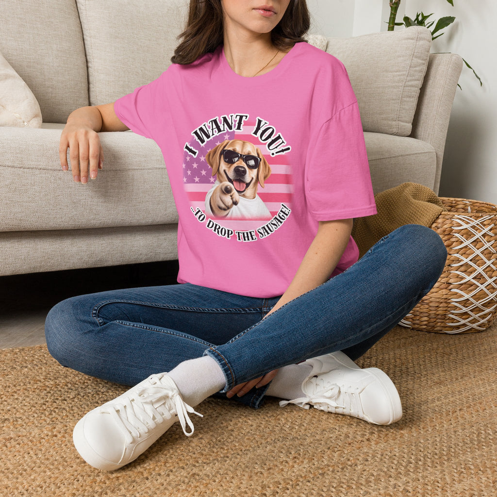 I WANT YOU!...To Drop The Sausage! – Labarador - Supersoft Unisex T-shirt