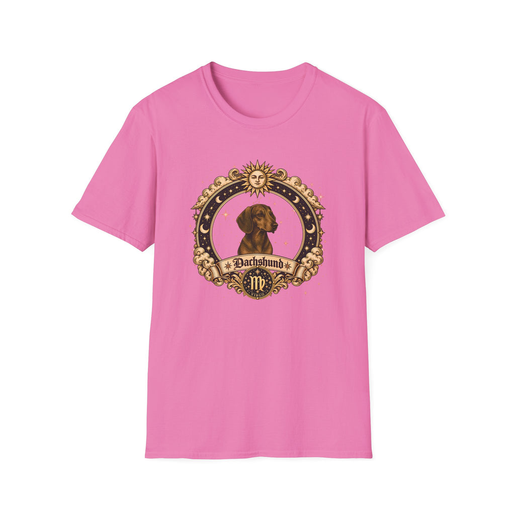 Zodiac Virgo Dachshund - Dog Horoscope Star Sign - Supersoft Unisex T-shirt