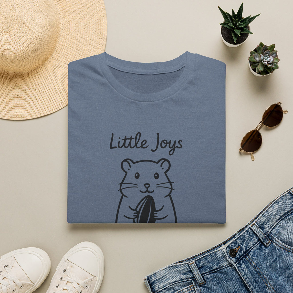 Hamster Silhouette –  Supersoft Unisex T-Shirt