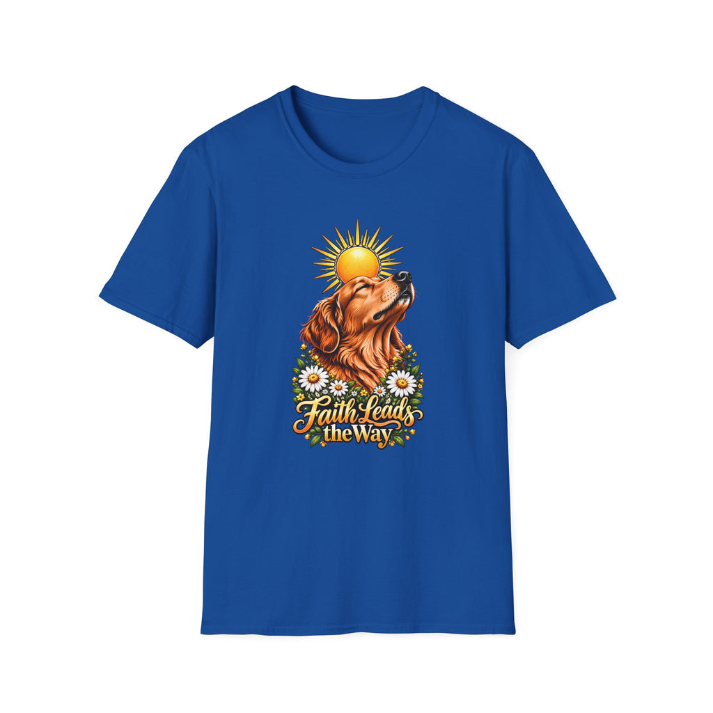 Faith Leads the Way - Golden Retriever - Supersoft Unisex T-shirt