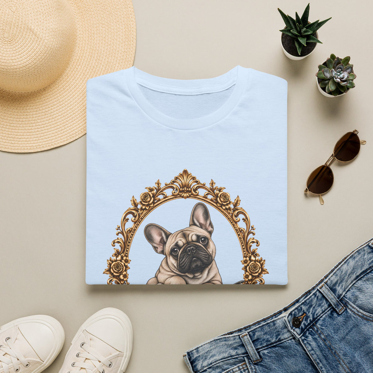 The Duke of Dinner – French Bulldog - Supersoft Unisex T-shirt