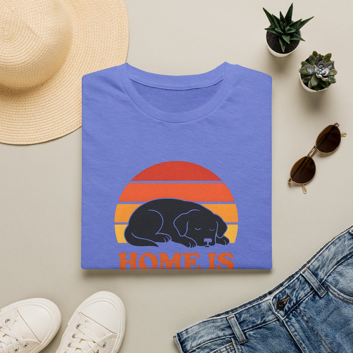 Home is Where the Dog Is –  Supersoft Unisex T-Shirt
