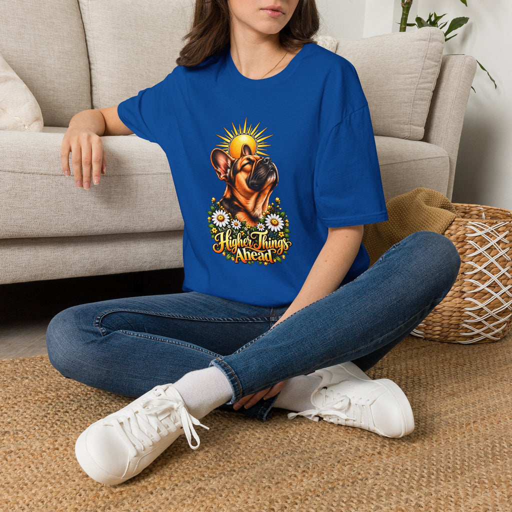 Higher Things Ahead - French Bulldog - Supersoft Unisex T-shirt