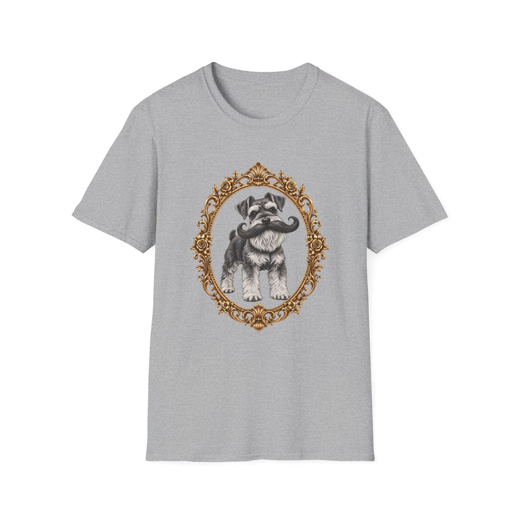 The Distinguished Sir Reginald Whiskers – Miniature Schnauzer - Supersoft Unisex T-shirt