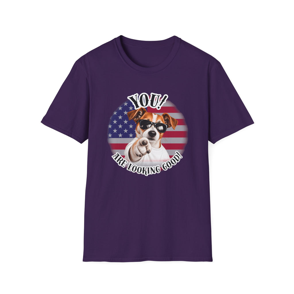 YOU!...Are Looking Good! – Jack Russell - Supersoft Unisex T-shirt