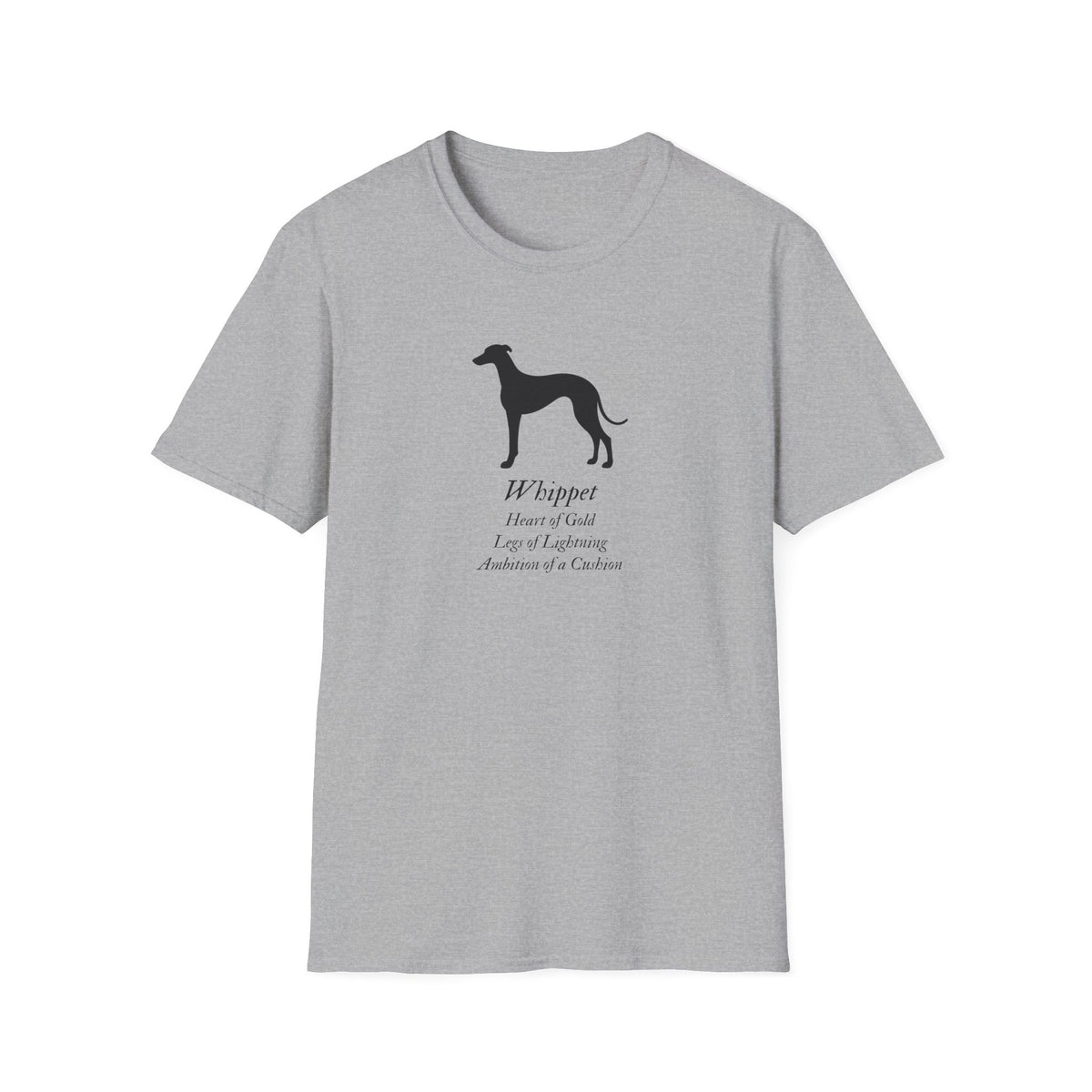 Heart of a Lion - Whippet – Supersoft Unisex T-Shirt