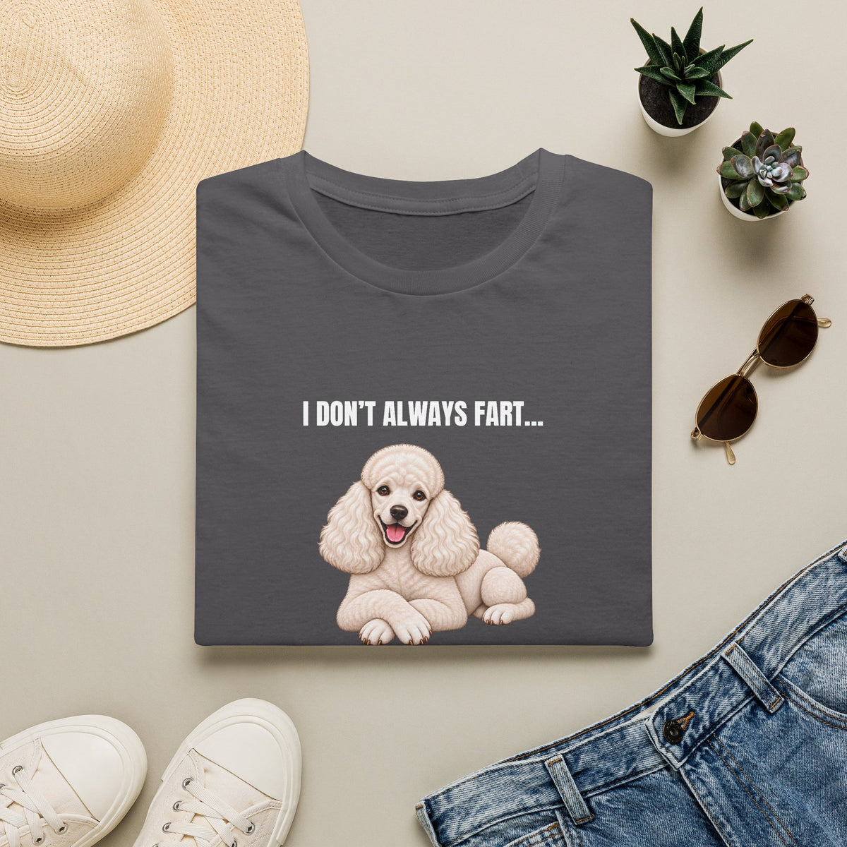 I Don’t Always Fart...But When I Do, I Look At You Accusingly - Poodle Supersoft Unisex T-Shirt