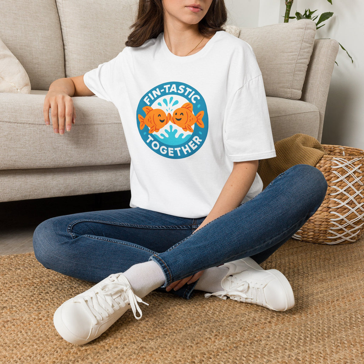 Fin-tastic Together Fish –  Supersoft Unisex T-Shirt