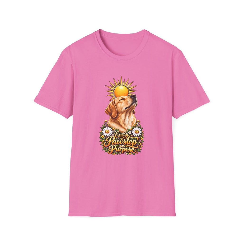 Every Pawstep Has Purpose - Labrador - Supersoft Unisex T-shirt