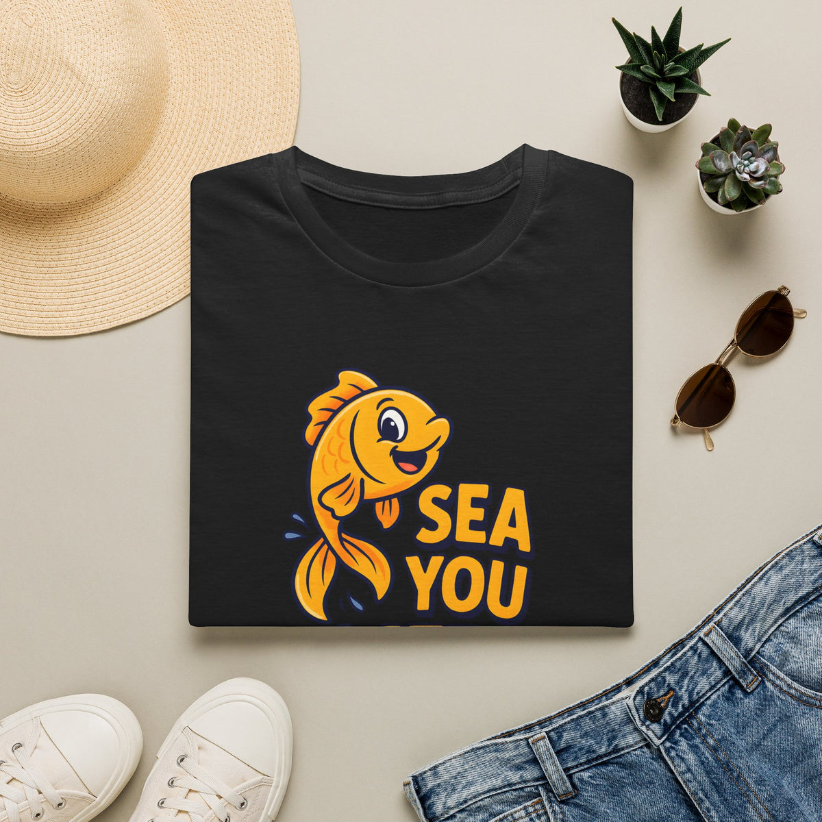 Sea You Later Fish –  Supersoft Unisex T-Shirt