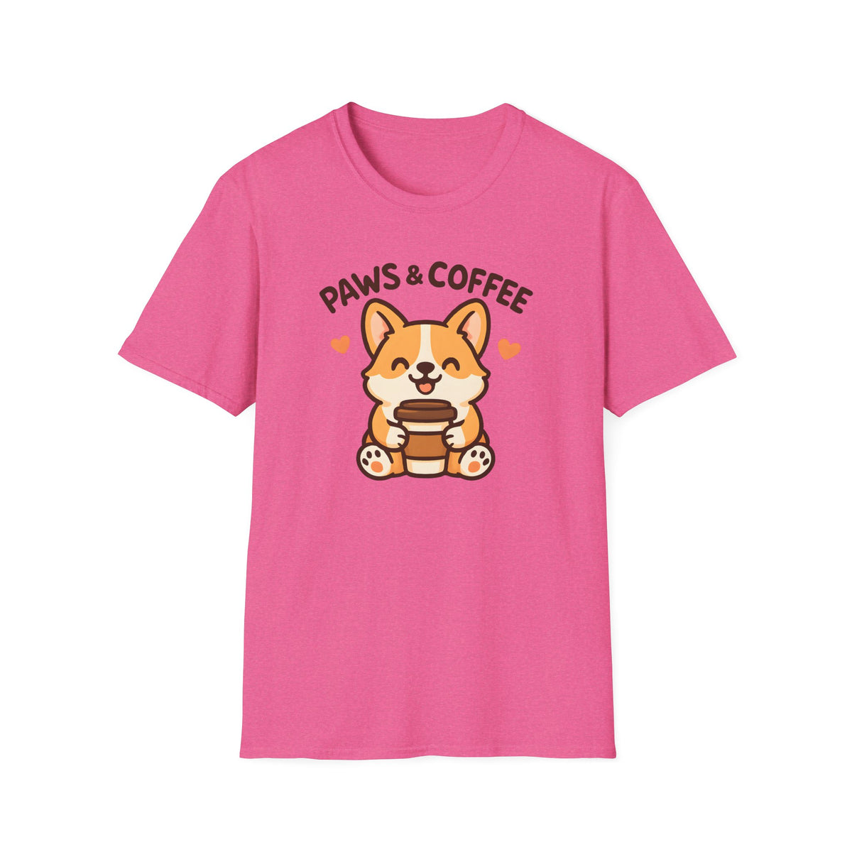 Paws and Coffee –  Supersoft Unisex T-Shirt