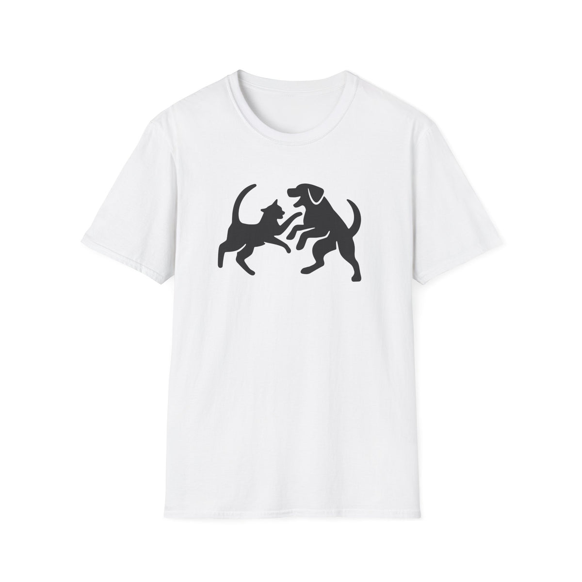 Cat and Dog  –  Supersoft Unisex T-Shirt
