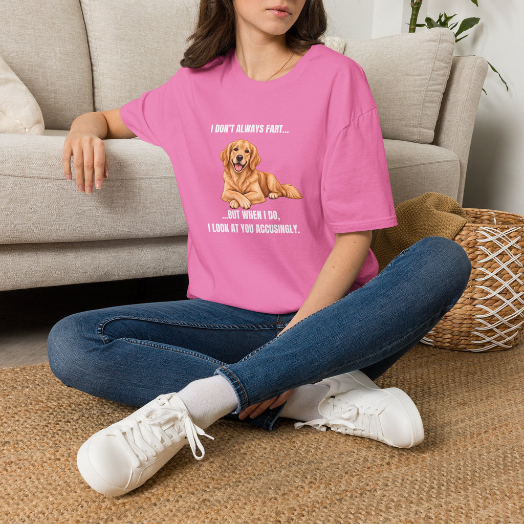 I Don’t Always Fart...But When I Do, I Look At You Accusingly - Golden Retriever Supersoft Unisex T-Shirt