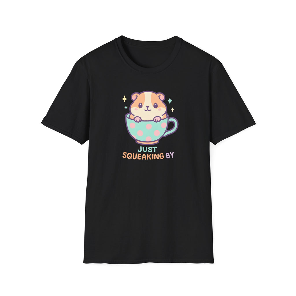 Just Squeaking By Hamster in Teacup –  Supersoft Unisex T-Shirt