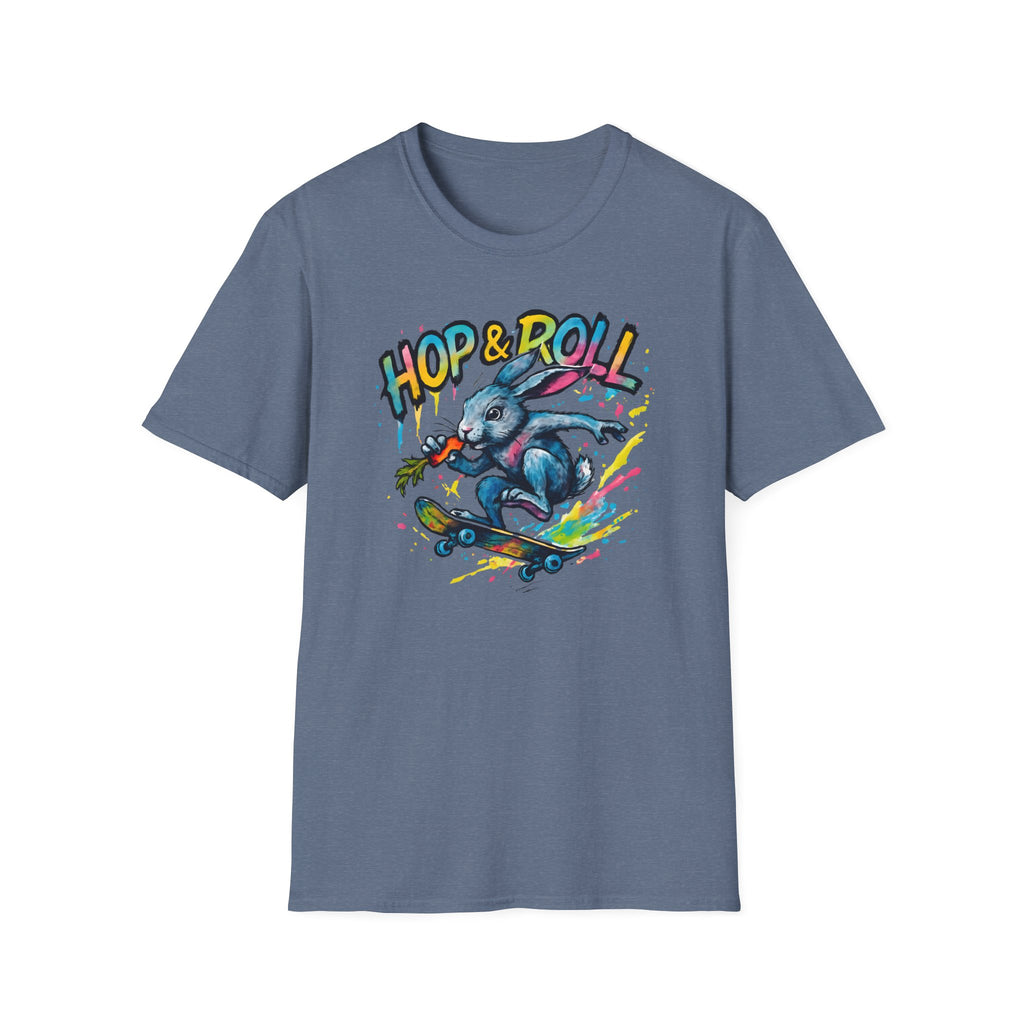 Hop and Roll Rabbit –  Supersoft Unisex T-Shirt