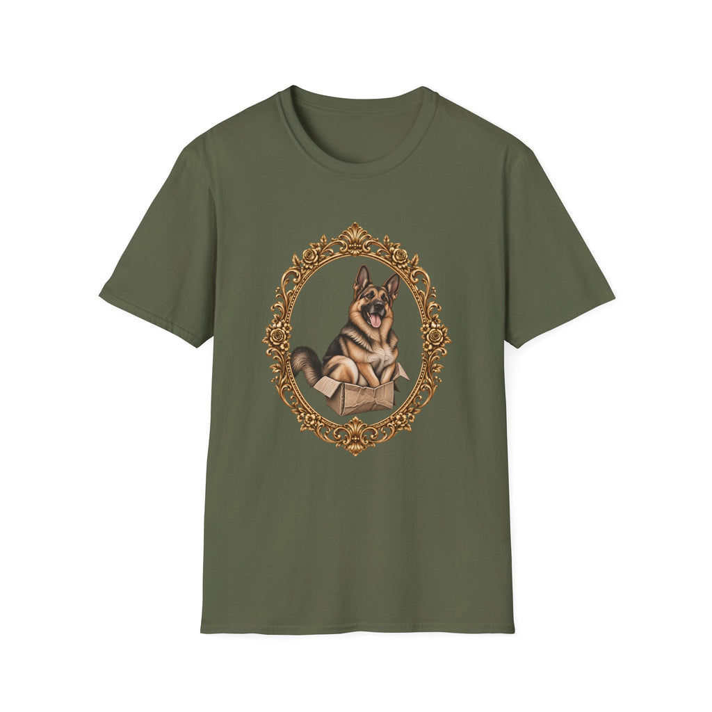 Lord Boxington of the Cardboard Castle – German Shepherd - Supersoft Unisex T-shirt