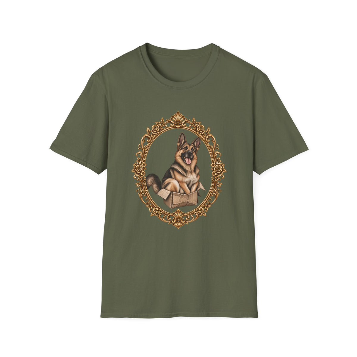 Lord Boxington of the Cardboard Castle – German Shepherd - Supersoft Unisex T-shirt