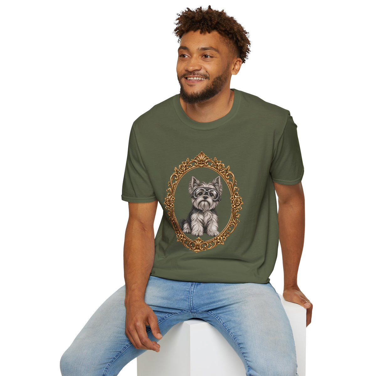 The Flying Yorkie – Yorkshire Terrier - Supersoft Unisex T-shirt