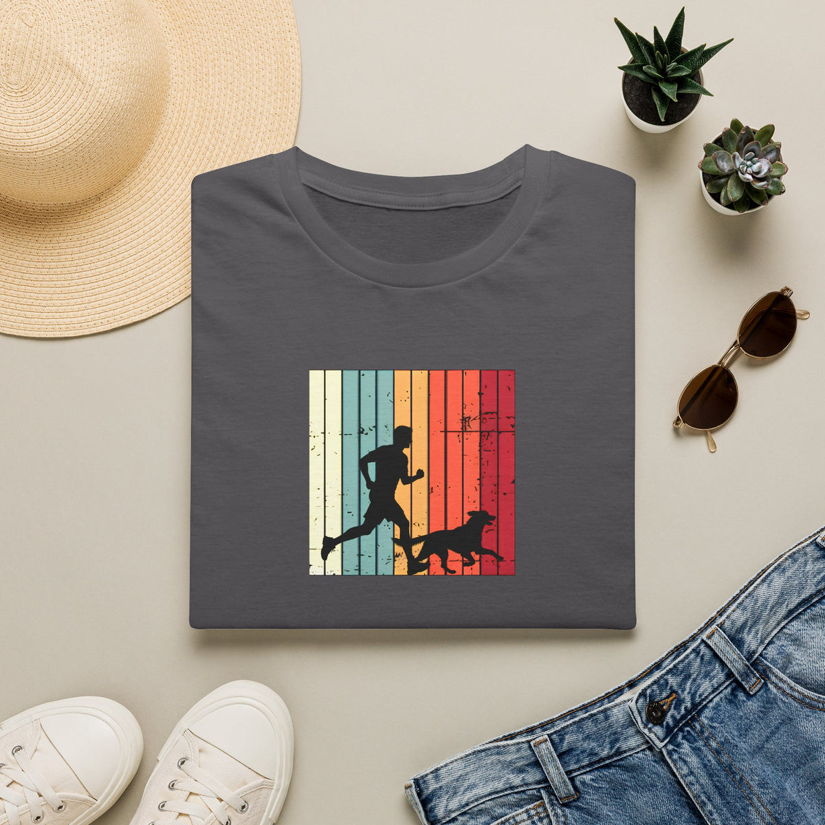 Running With My Best Friend –  Supersoft Unisex T-Shirt