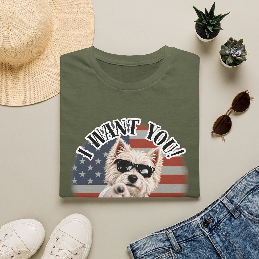 I WANT YOU!...To Pay the Cheese Tax! – West Highland Terrier - Supersoft Unisex T-shirt