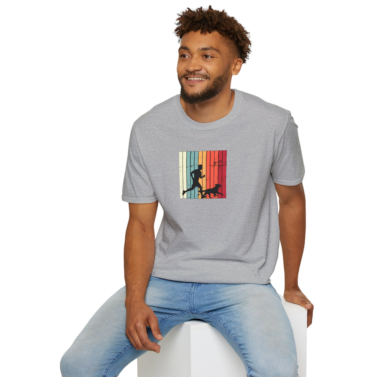 Running With My Best Friend –  Supersoft Unisex T-Shirt