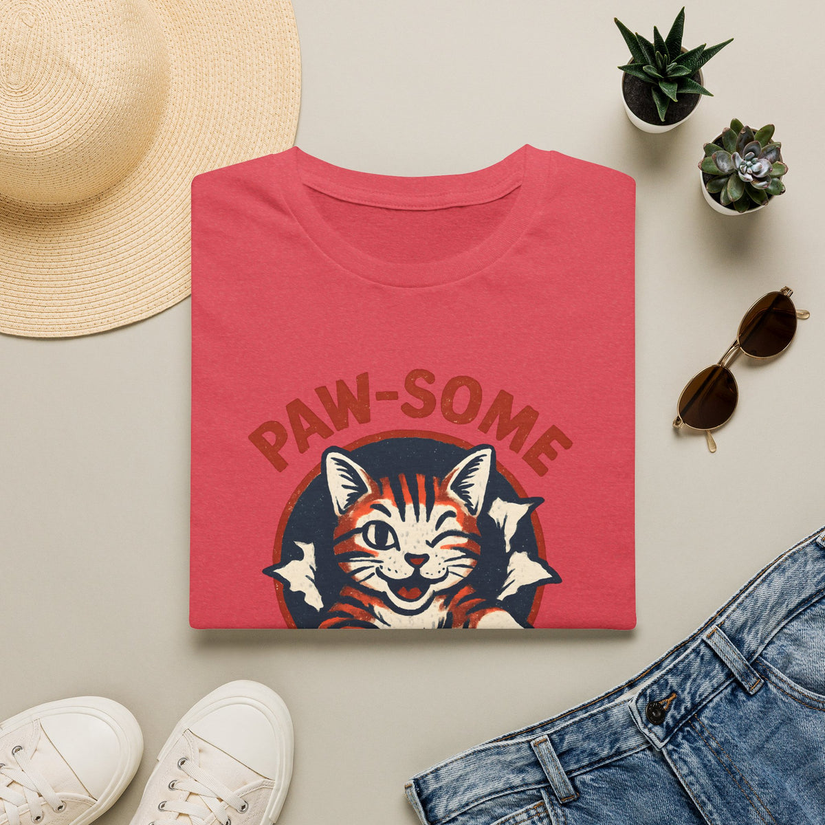 Paw-some Cat –  Supersoft Unisex T-Shirt