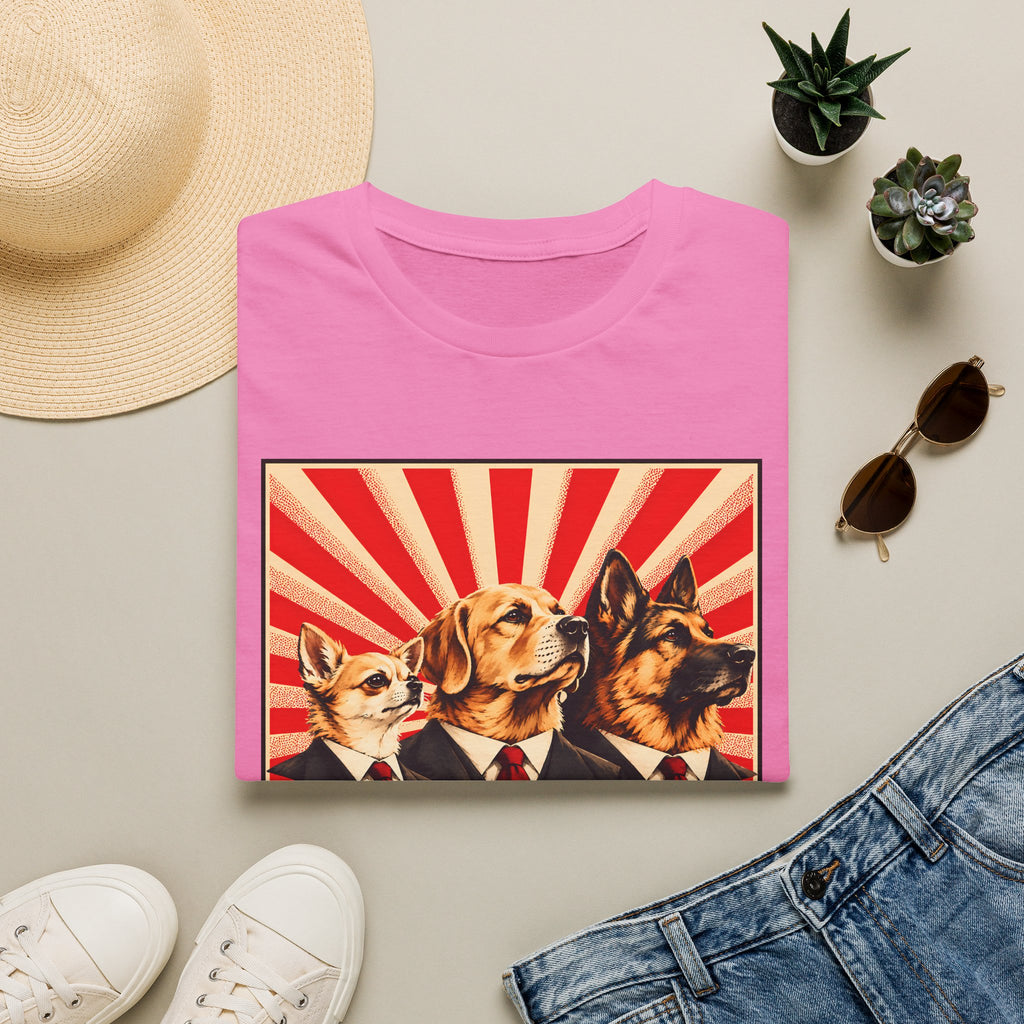 The Pawletariat Shall Rise! – United We Bark, Divided We Beg! - Supersoft Unisex T-shirt