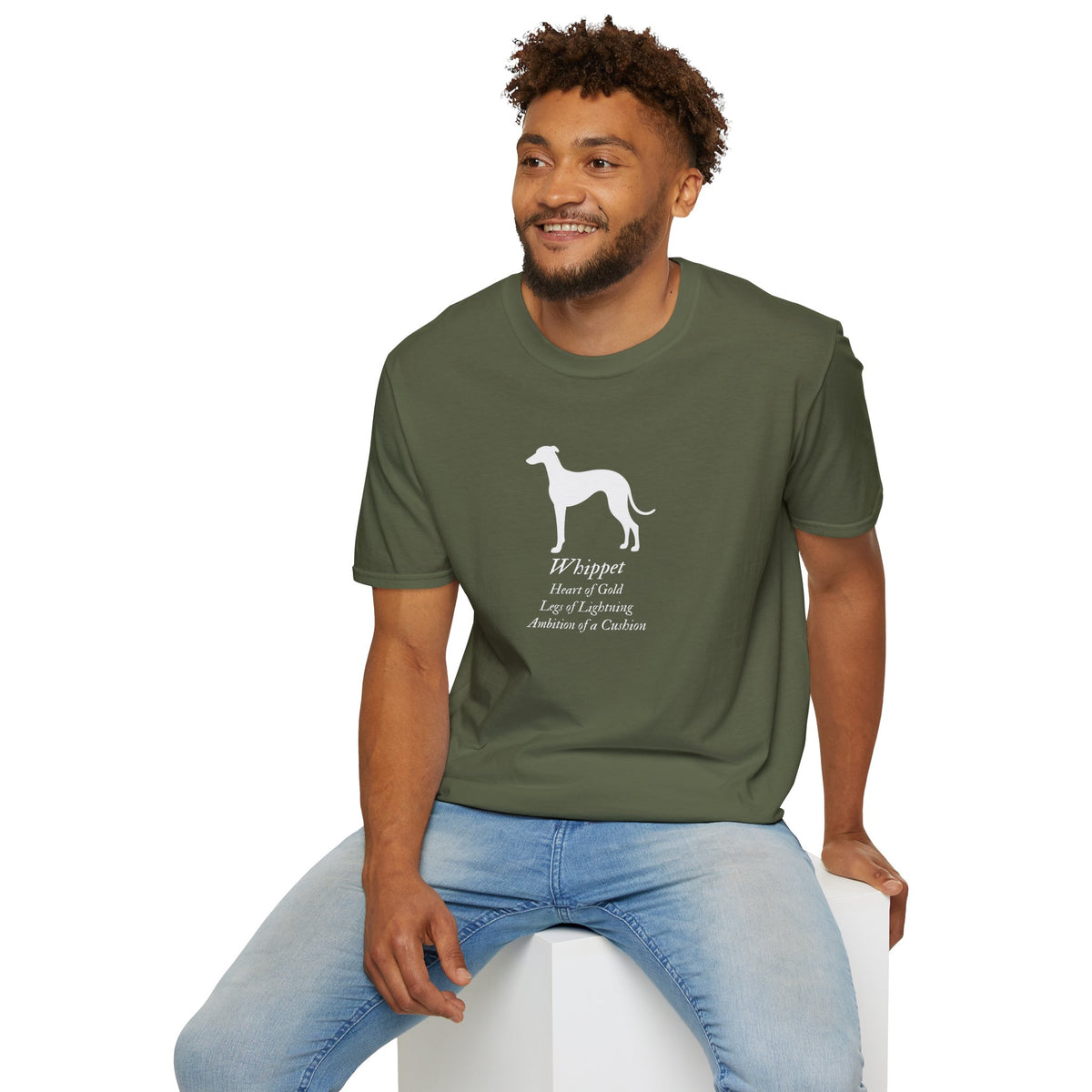 Heart of a Lion - Whippet – Supersoft Unisex T-Shirt