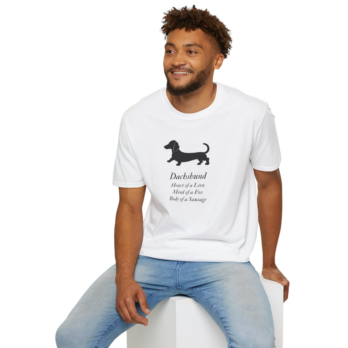 Heart of a Lion - Dachshund – Supersoft Unisex T-Shirt