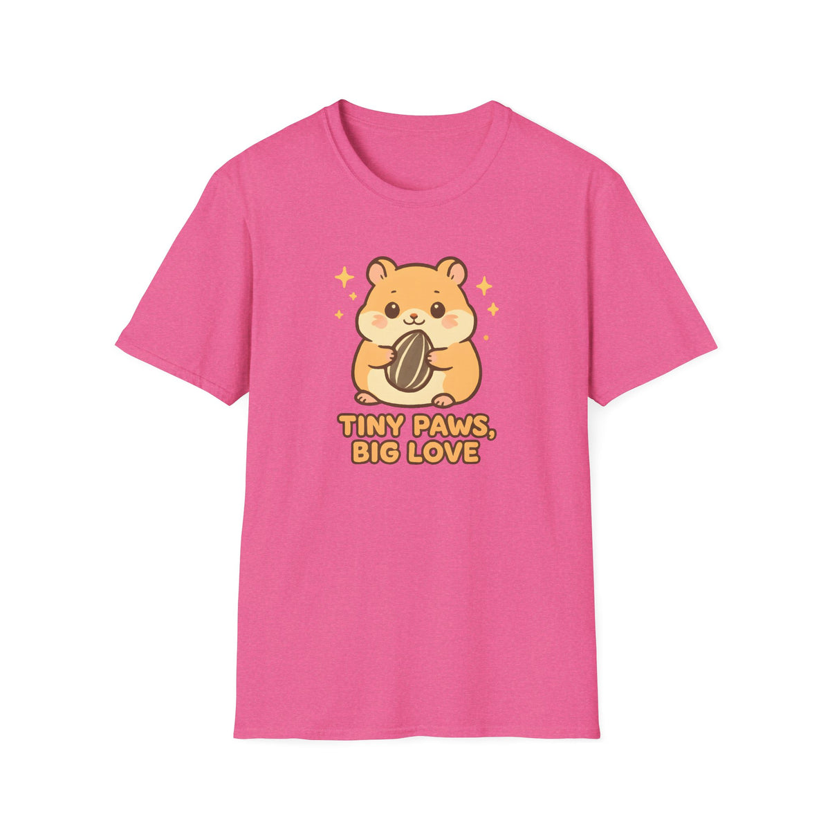 Tiny Paws, Big Love Hamster Cute Kawaii –  Supersoft Unisex T-Shirt