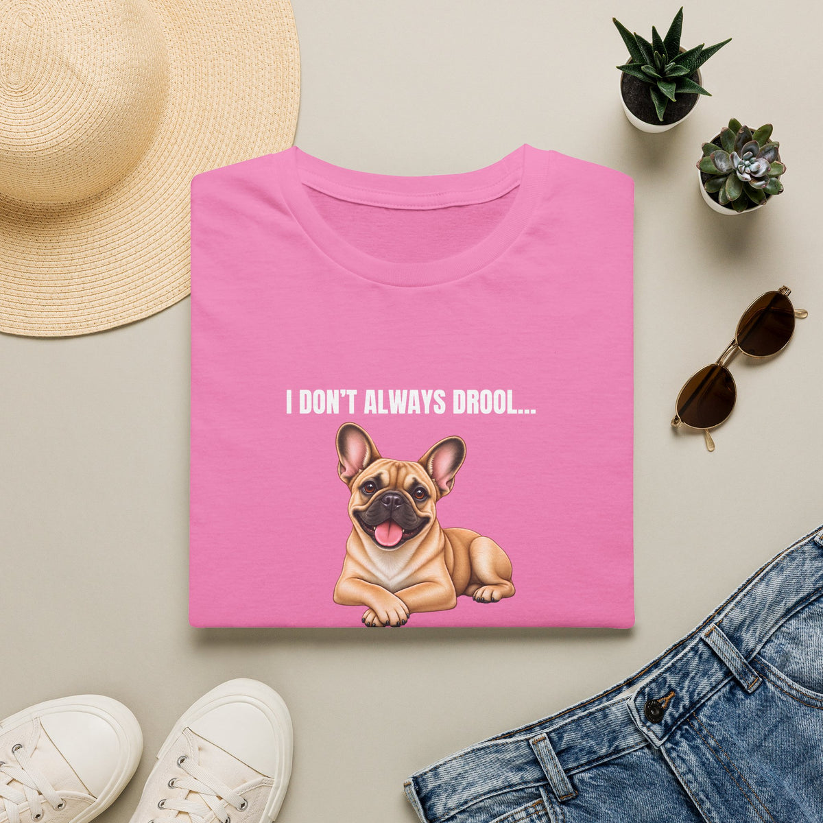 I Don’t Always Drool...But When I Do, It’s Near Pizza - French Bulldog Supersoft Unisex T-Shirt