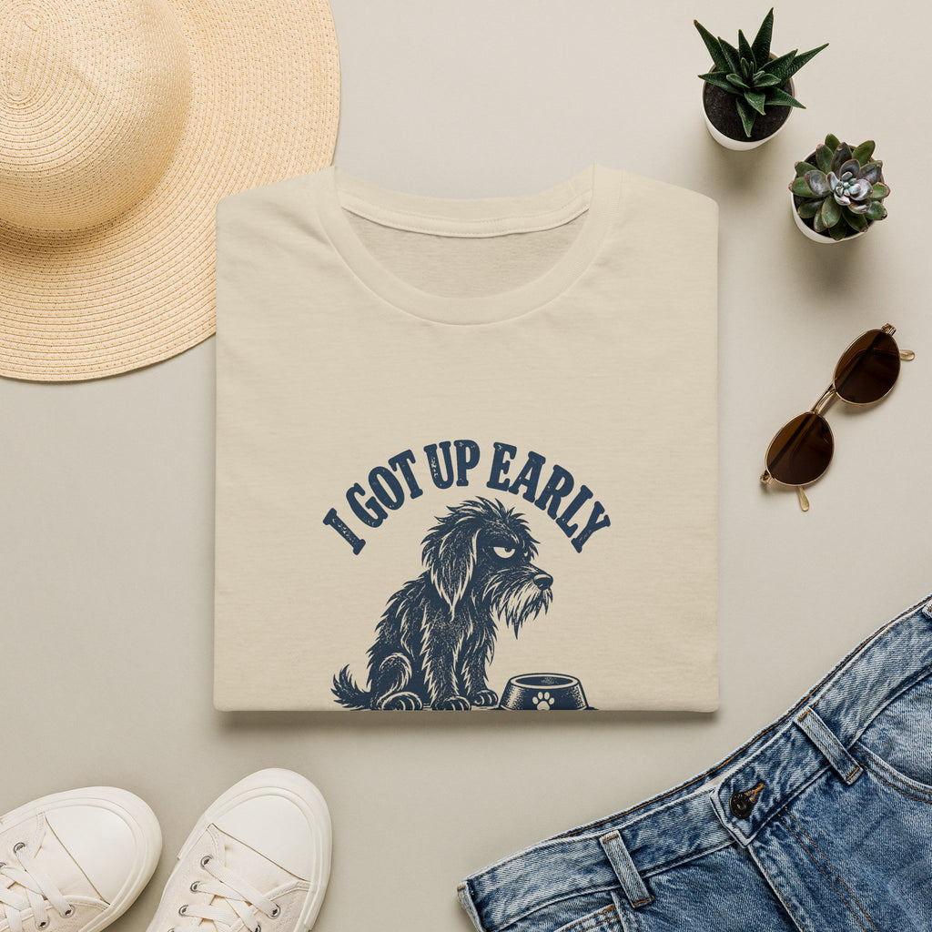 Grumpy Dog - I Got Up Early...Breakfast Wasn’t Ready –  Supersoft Unisex T-Shirt