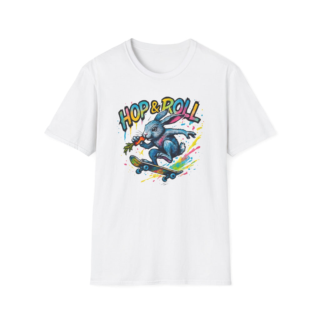 Hop and Roll Rabbit –  Supersoft Unisex T-Shirt