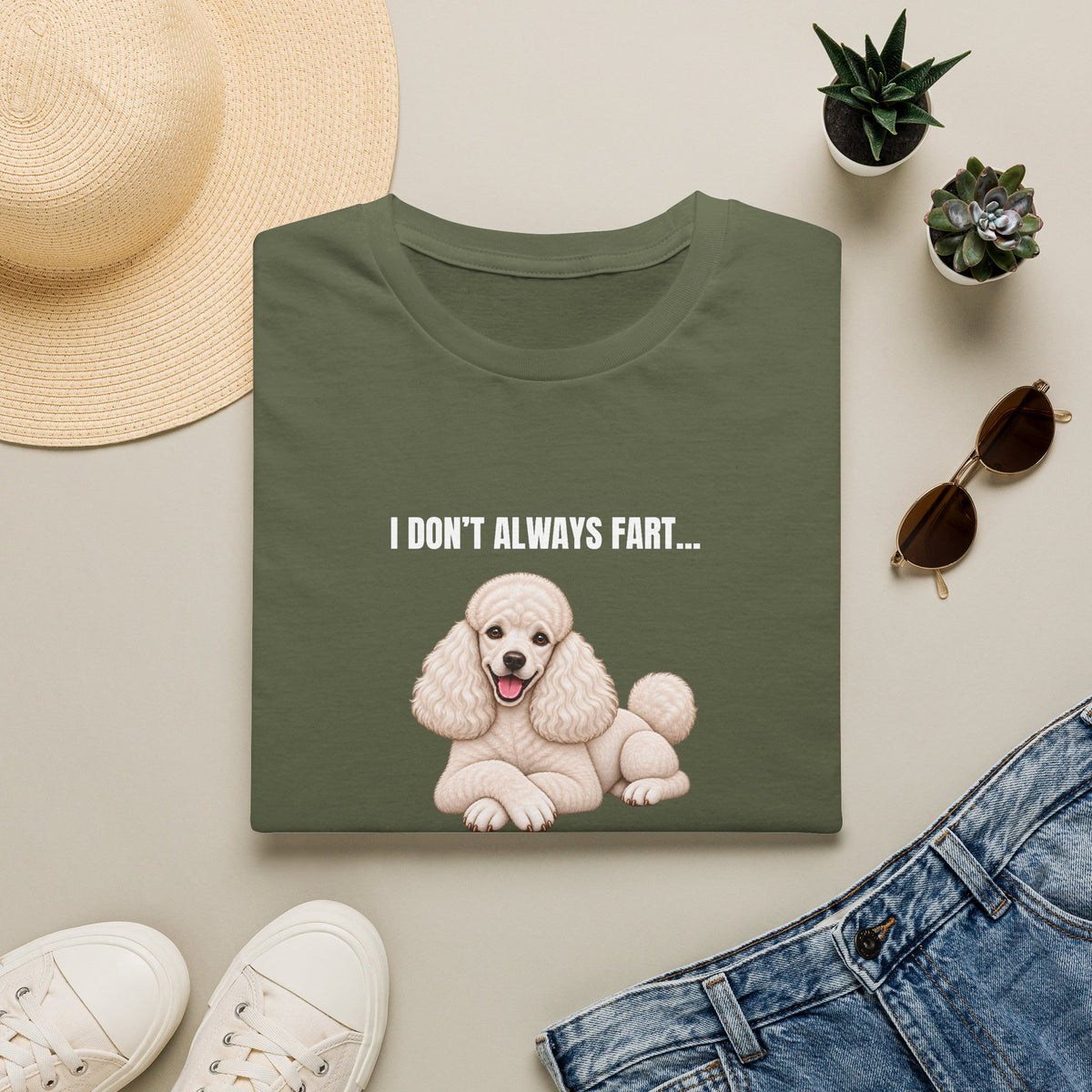 I Don’t Always Fart...But When I Do, I Look At You Accusingly - Poodle Supersoft Unisex T-Shirt