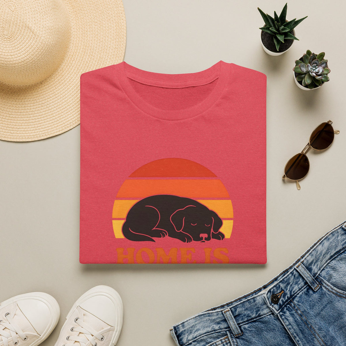 Home is Where the Dog Is –  Supersoft Unisex T-Shirt