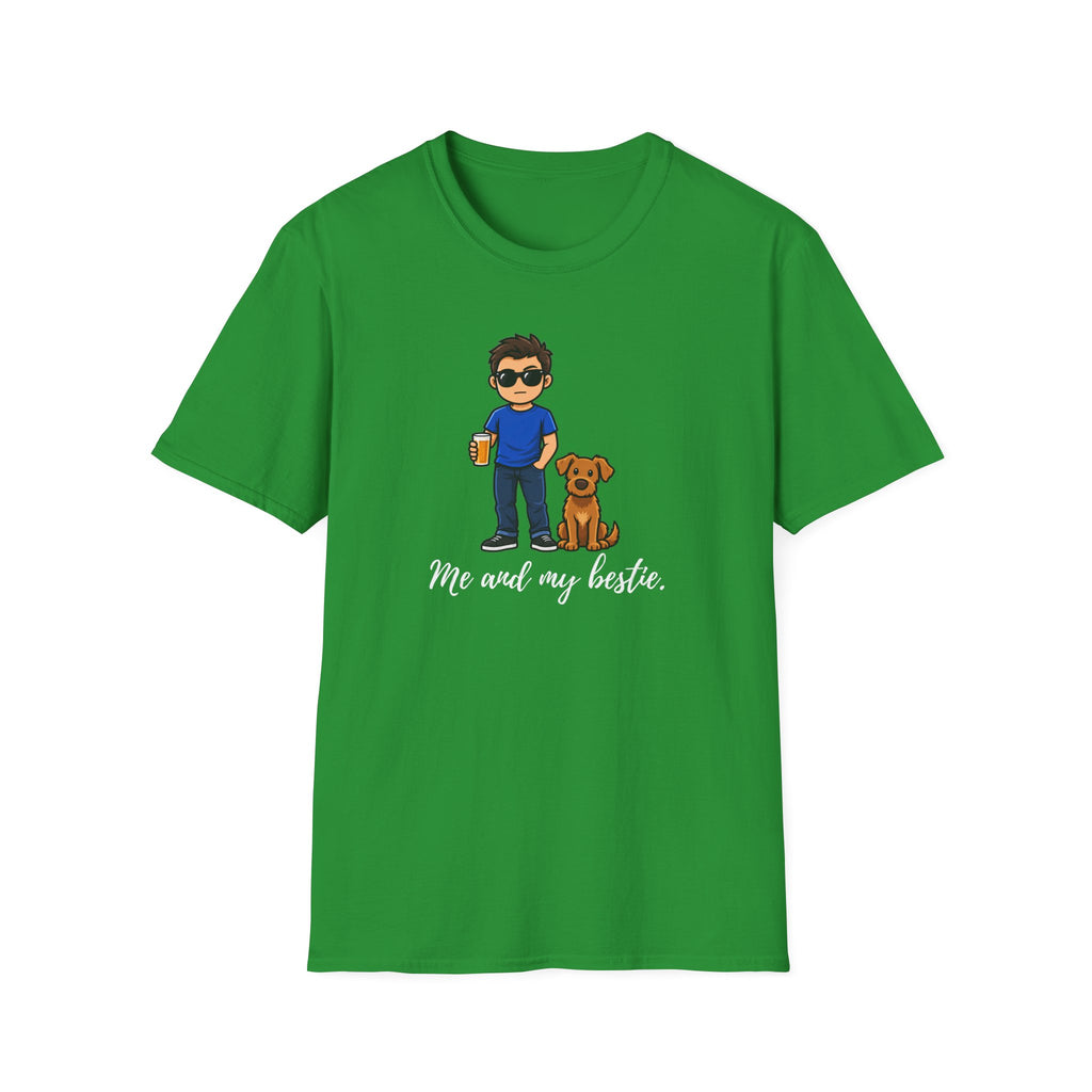 Beer, Dogs and Dudes - Me and My Bestie - Supersoft Unisex T-shirt