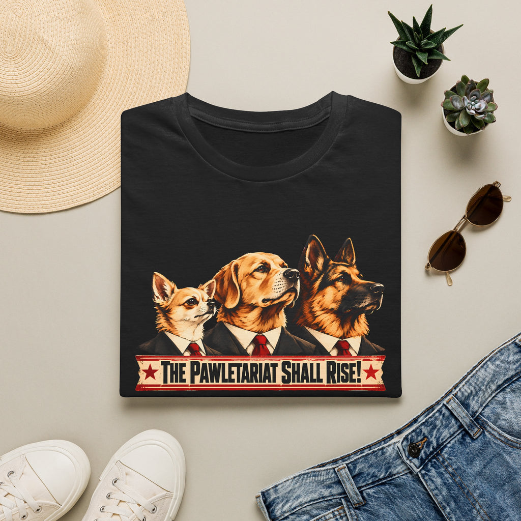 The Pawletariat Shall Rise! – The Great Canine Revolution - Supersoft Unisex T-shirt