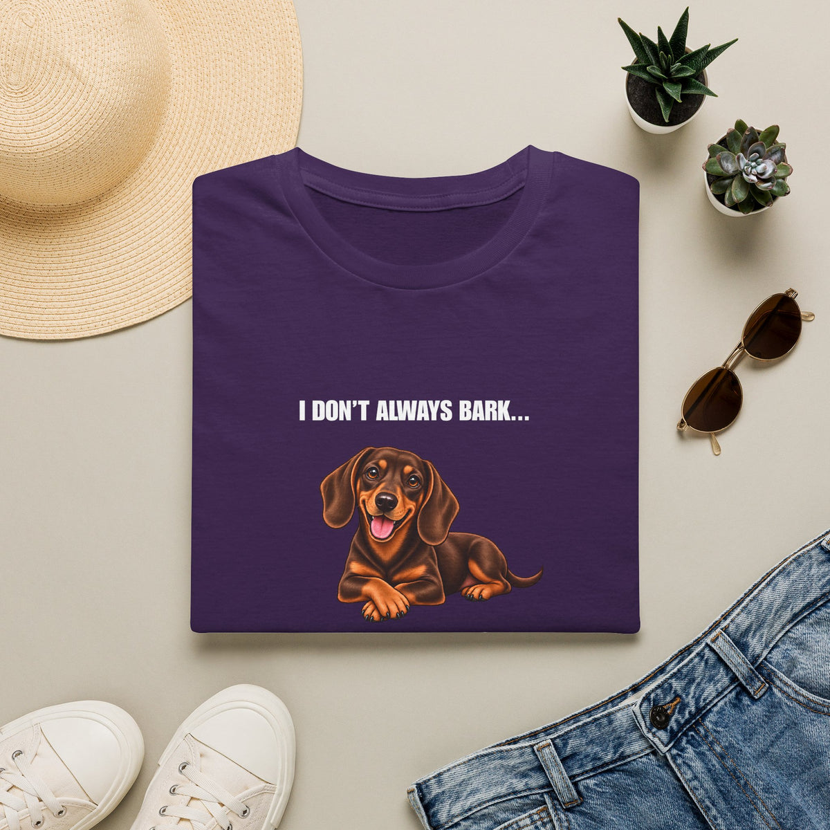 I Don’t Always Bark… But When I Do, It’s at Absolutely Nothing - Dachshund Supersoft Unisex T-Shirt