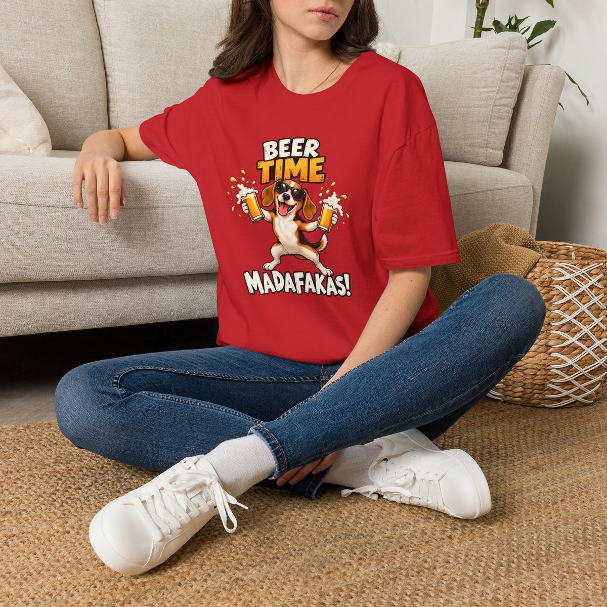 Beer Time, Madafakas! – Beagle - Supersoft Unisex T-shirt