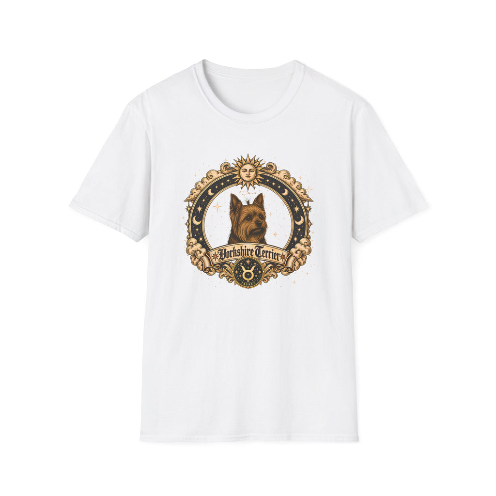 Zodiac Taurus Yorkshire Terrier - Dog Horoscope Star Sign - Supersoft Unisex Funny T-shirt