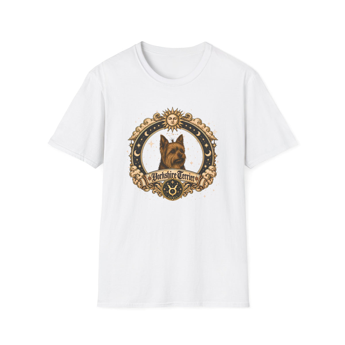 Zodiac Taurus Yorkshire Terrier - Dog Horoscope Star Sign - Supersoft Unisex Funny T-shirt