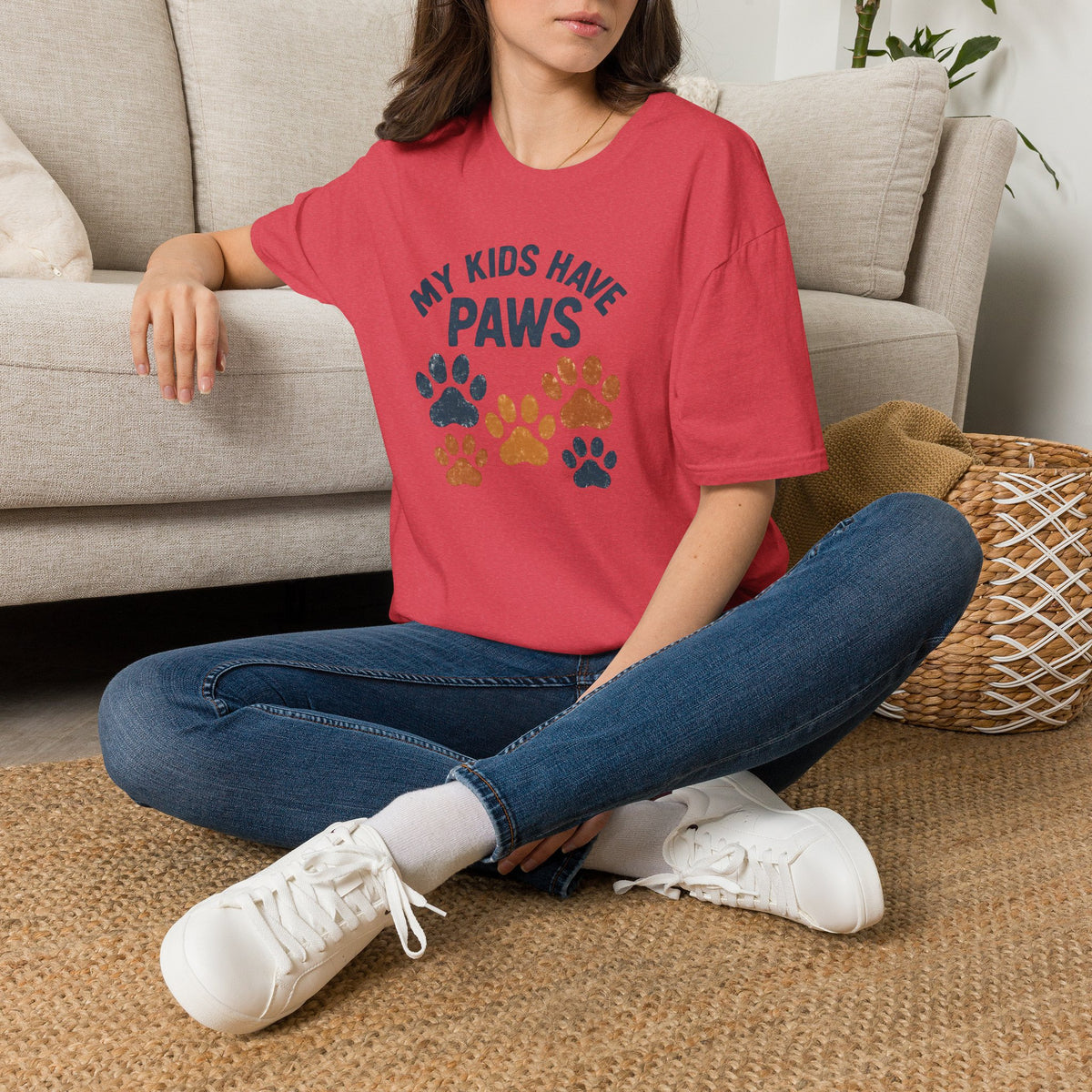 My Kids Have Paws –  Supersoft Unisex T-Shirt