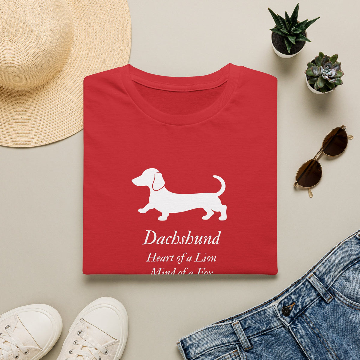 Heart of a Lion - Dachshund – Supersoft Unisex T-Shirt