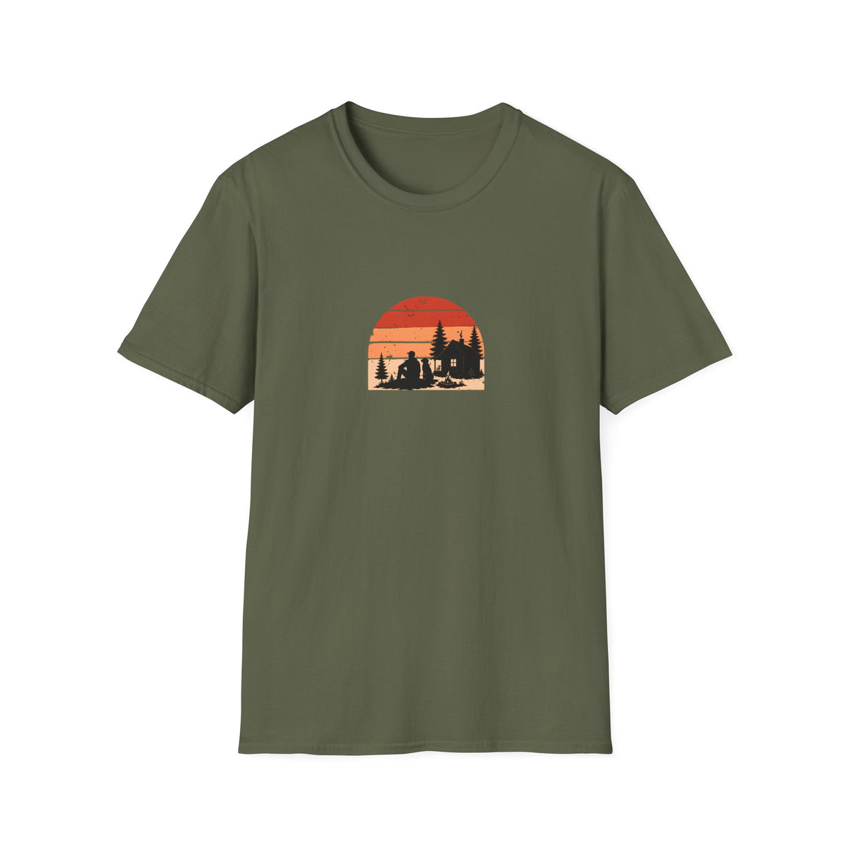 Cabin, Campfire & My Best Friend –  Supersoft Unisex T-Shirt