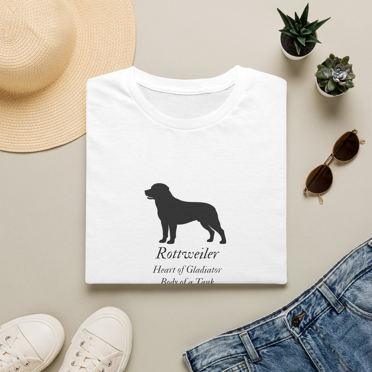 Heart of a Lion - Rottweiler – Supersoft Unisex T-Shirt