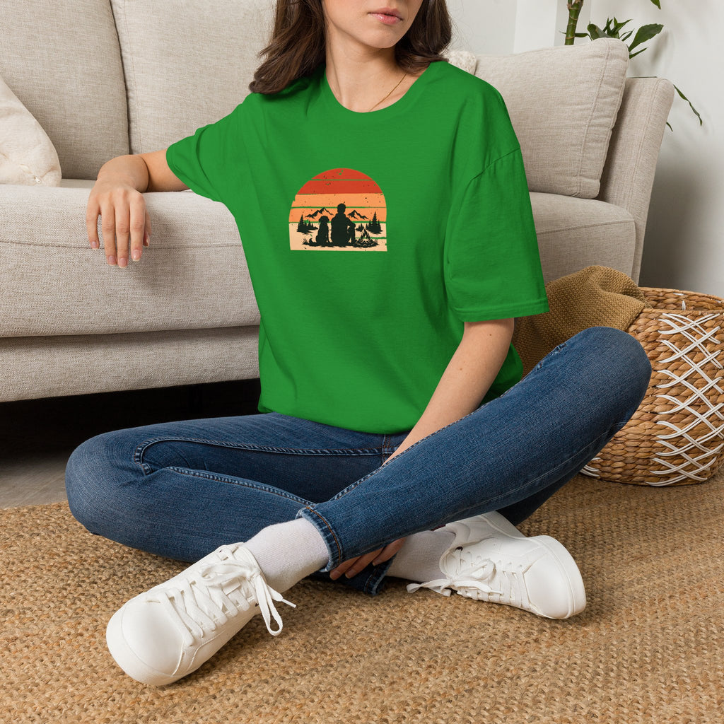 Campfires, Mountains & My Best Friend –  Supersoft Unisex T-Shirt