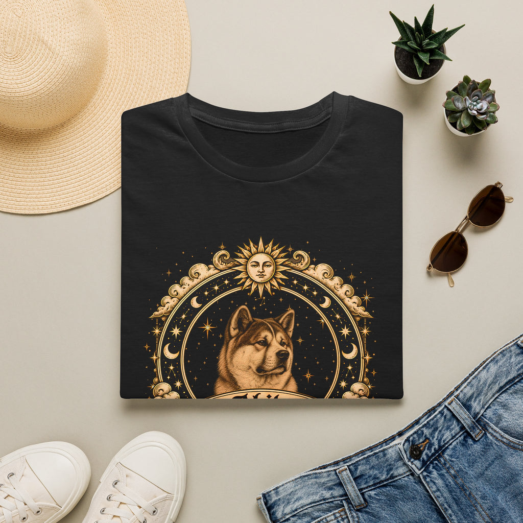 Zodiac Libra Akita - Dog Horoscope Star Sign - Supersoft Unisex T-shirt
