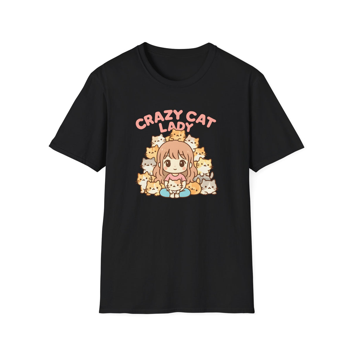 Crazy Cat Lady Cute Kawaii –  Supersoft Unisex T-Shirt