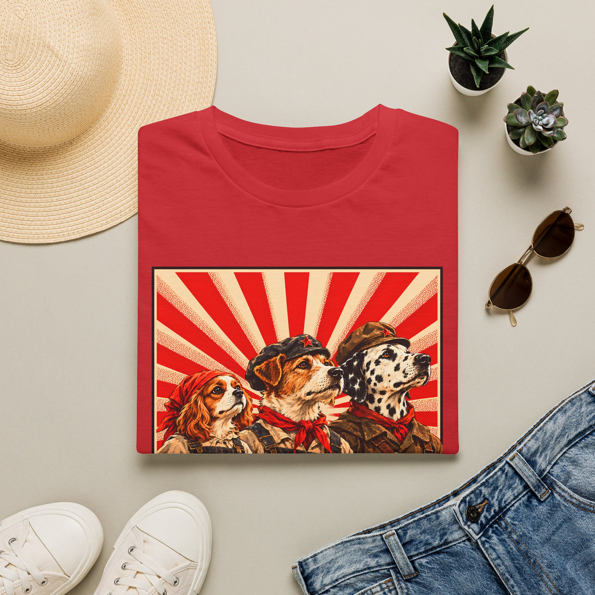 Bark Harder, Comrade! – The Canine Revolution - Supersoft Unisex T-shirt