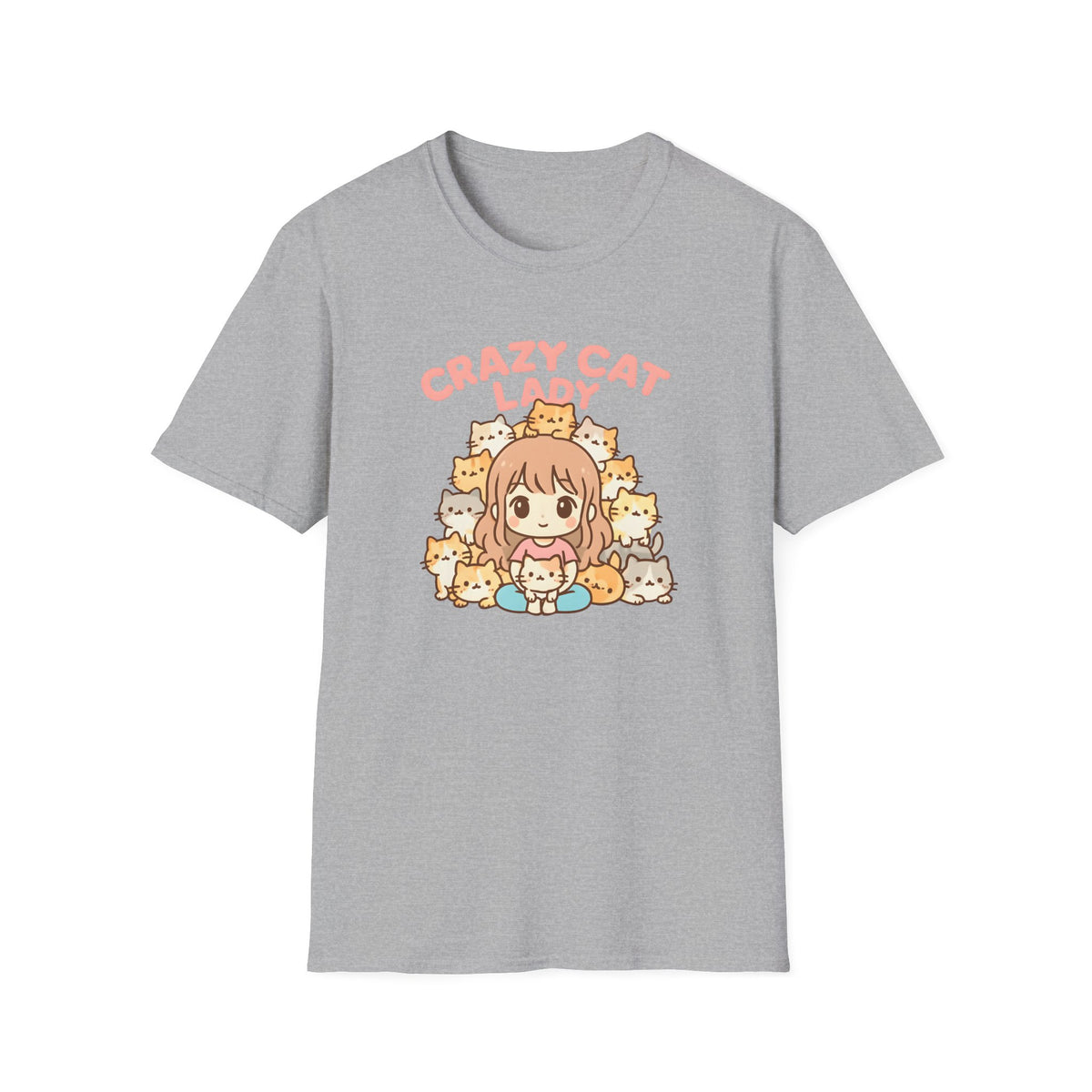 Crazy Cat Lady Cute Kawaii –  Supersoft Unisex T-Shirt